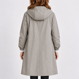 Gabardina casual con capucha para mujer