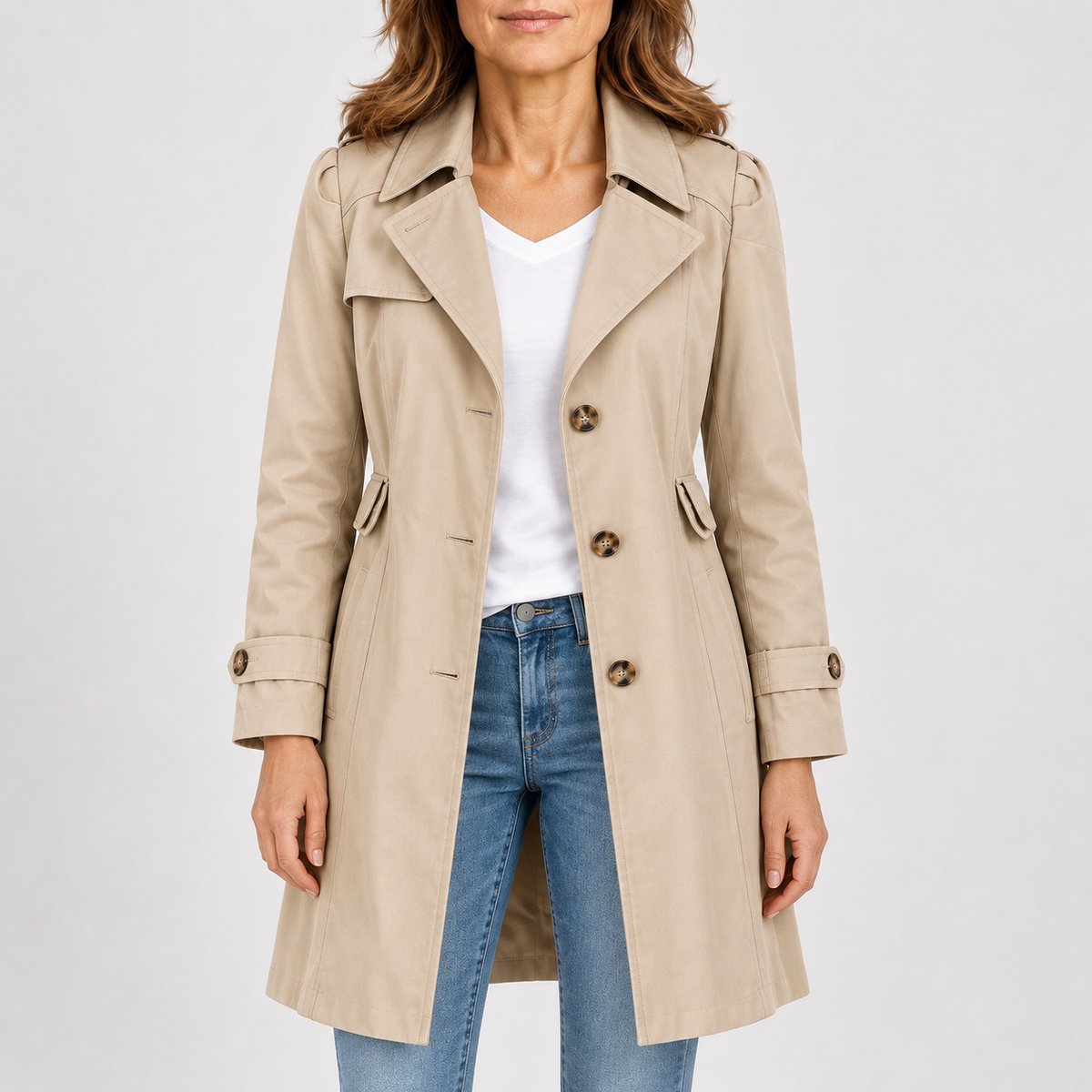 Gabardina elegante para mujer