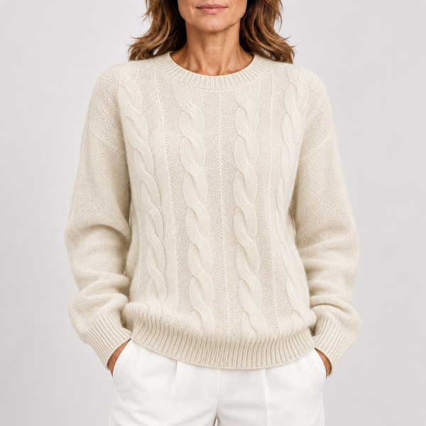 Jersey de punto trenzado para mujer