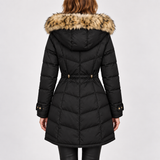 Parka acolchada con capucha para mujer