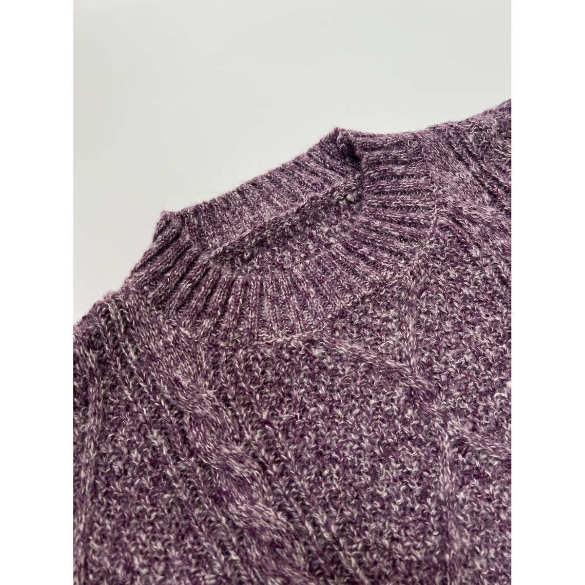 Vestido de punto trenzado para mujer, vista trasera